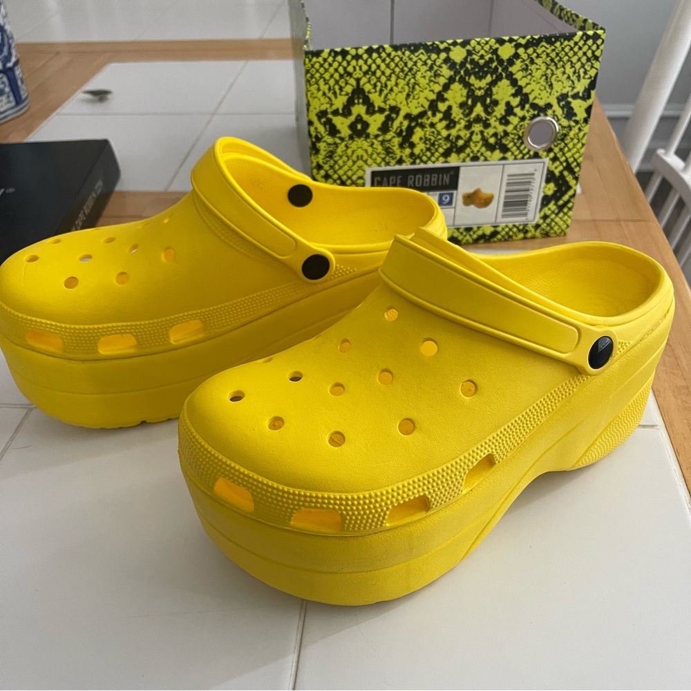 Platform Wedge Heel waterproof Classic Clogs Sandals Slip on